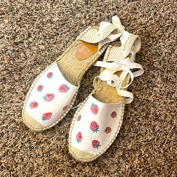 Shoes - J.Crew Strawberry Espadrilles